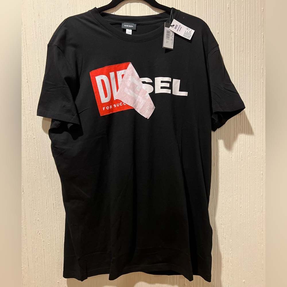 Diesel for success black tshirt XXL
